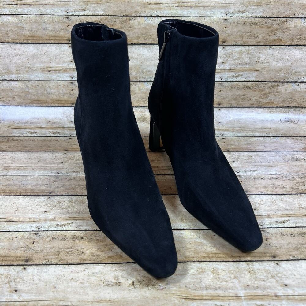 Sam Edelman Saige Black Suede Casual Comfort Ankle Booties Women’s Size 6 M - Picture 3 of 11